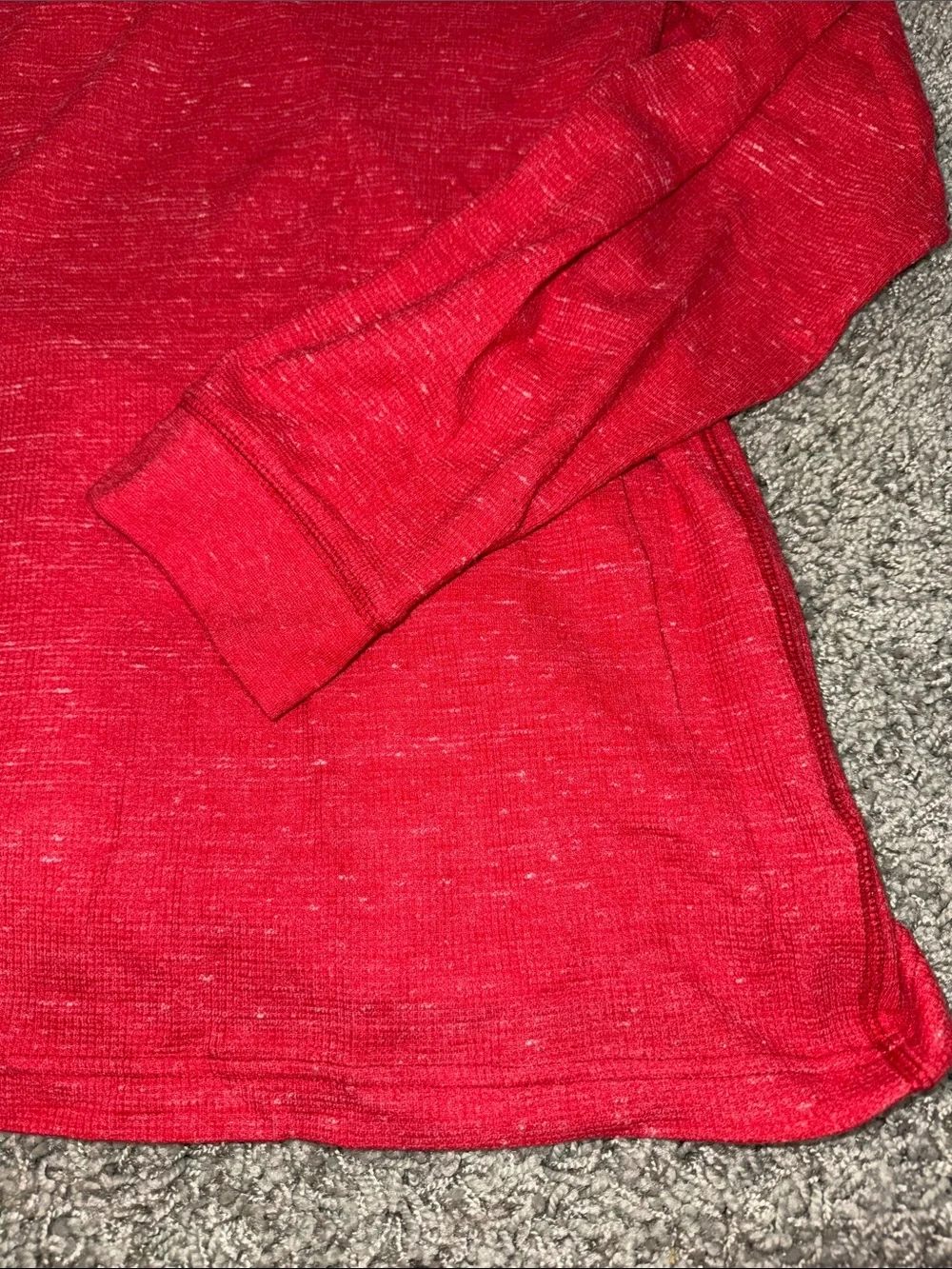 Sonoma Red Long-Sleeve Henley Shirt Mens (XXL)